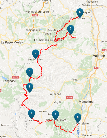 Traverse ardeche vtt